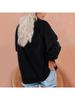 Women's Spring/Fall Sweatshirt Women's Personality Print Top Oversized Pullover Sweatshirt Versatile Sweatshirt