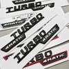 2 шт. MM57 3D Хромированные ABS Буквы для Автомобиля Логотип TURBO 4MATIC Наклейки Аксессуары на Крыло и Бок для Mercedes AMG A35 45 A45S W177 W176