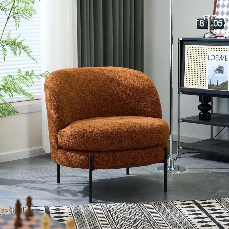 Бархатные стулья для гостиной, белые дизайнерские индивидуальные кресла для гостиной в скандинавском стиле, балконная мебель для дома