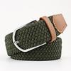Pin Buckle Solid Canvas Strap Decoration Belt Men Women Canvas 1PC Unisex Clothing Accessories Knitted High Quality Elastic Belt  Jewelry Accessory
