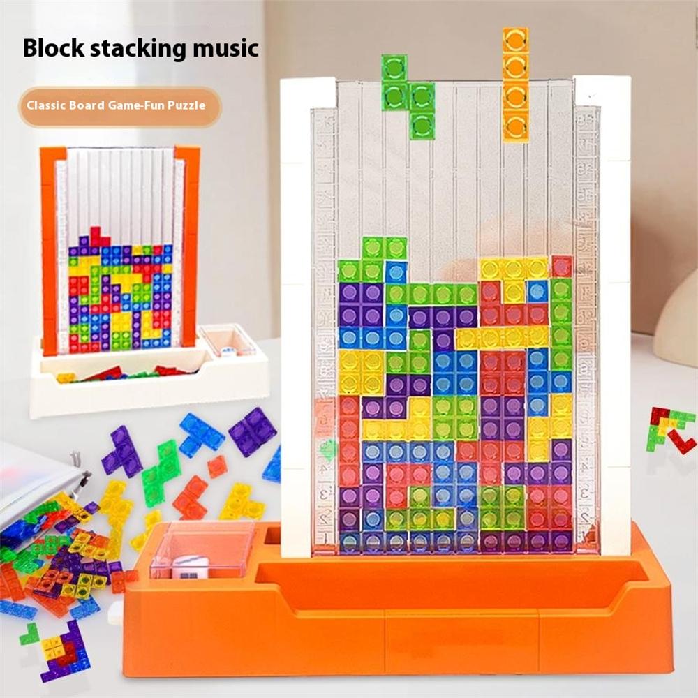 2145 3D Tetris Building Block Puzzle Toy Parent-Child Interactive Desktop Game