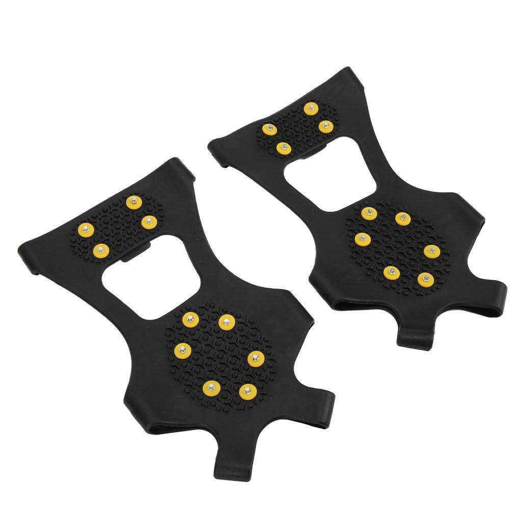 2PCS 10 Teeth Crampons Outdoor Snow Climbing Crampons Anti Slip Shoe Spikes Ice Crampons for