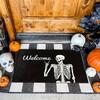 Funny Skull Welcome! 20x31.5in Halloween Door Mat - Living Room Kitchen Floor Mat - Indoor Outdoor Festival Decor
