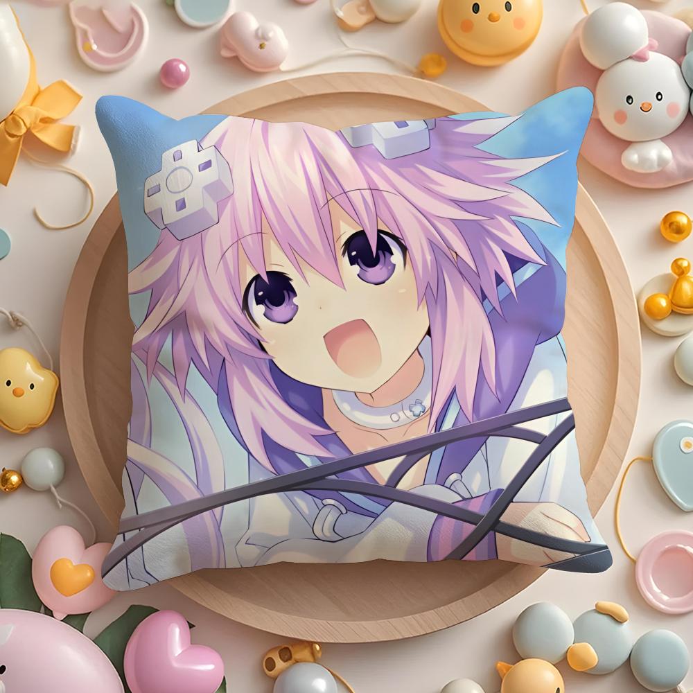 Чехол на подушку Hyperdimension Neptunia Милый, для дома и автомобиля, многоцелевой, двусторонний, мягкий и прочный, для повседневного использования