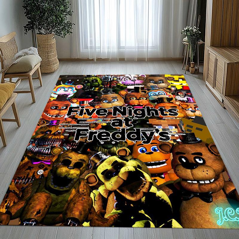 Хоррор Фредди F-FNAF Игры Гостиная Нескользящий Ковер Мягкий Ковер для Спальни Детской Игровой Комнаты Дивана, Домашний Декор Придверный Коврик Подарок