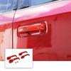 2015- Ford F150 Exterior Door Handle Cover Trim Bezels Rear | Red | Self-Adhesive | Accessories | 1 Year Manufacturer Warranty