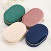Jewelry Compartments Mini Box with Multiple Velvet Travel Solid Color Jewelry Holder Box