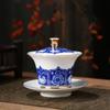 Chaxun White Porcelain Cloisonné Enamel Gaiwan - Imperial Yellow