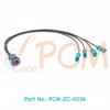 IP67 Waterproof Quad HFM Mini FAKRA Automotive Coaxial Cable Rosenberger 4 in 1 Mini FAKRA to FAKRA Car GPS GMSL Camera Cable