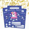 Darling Souvenir Blue Birthday Invitation Card 28 шт. Заполните или напишите пустые приглашения для печати Принадлежности для вечеринок 5x7