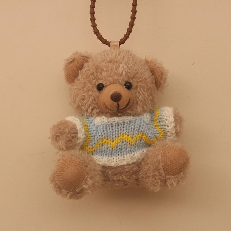 Новая кудрявая одежда для мишки, кукла-мишка, брелок, подвеска для сумки, креативные аксессуары, кукла кукла