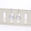 One-clar Hook Korean Version of Fashionable Geometric Ins Style Simple Versatile Earrings Zircon Stud Earrings