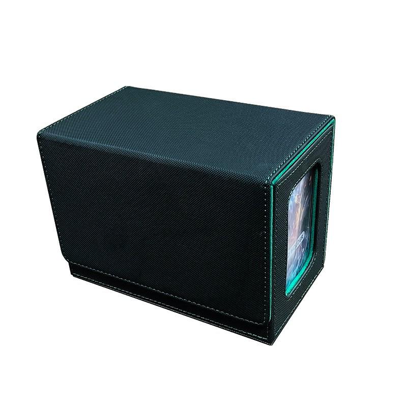 Dual Compartment Game Card Storage Box for 160+ Double Sleeved Cards - Fits Werewolf, Pokemon TCG, Ultraman Decks