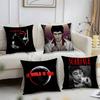 Классический фильм S-scarfaceS Винтажная наволочка Короткий плюш Принт Наволочка Квадратные наволочки для диванных подушек Домашний декор дивана