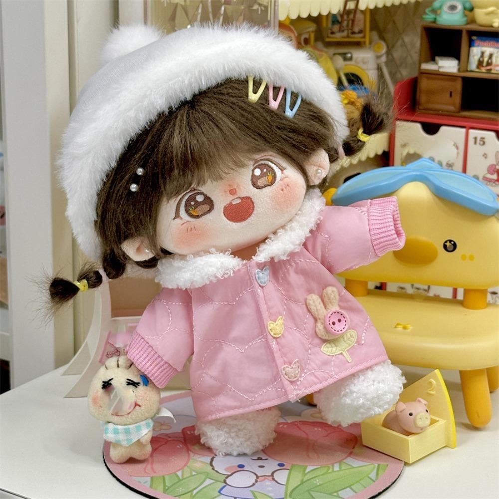Coat Doll Clothes Dress Winter Set Cotton Doll Outfit Dress  Cotton Doll Accessories