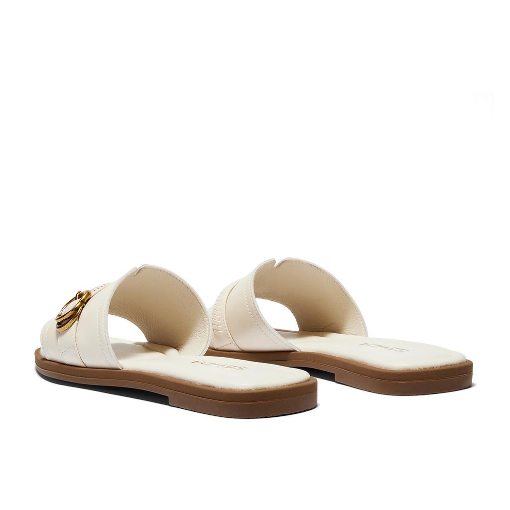 Senda Fashion Straw Women's 26 Summer New Wear Flat Flat Casual Sandals 4EWB8BT6
