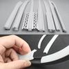 Curved LED Aluminum Profile Cover Flexible Silicone Diffuser U-shape Channel Hard Bar Light DIY Lampshade Replace Fittings