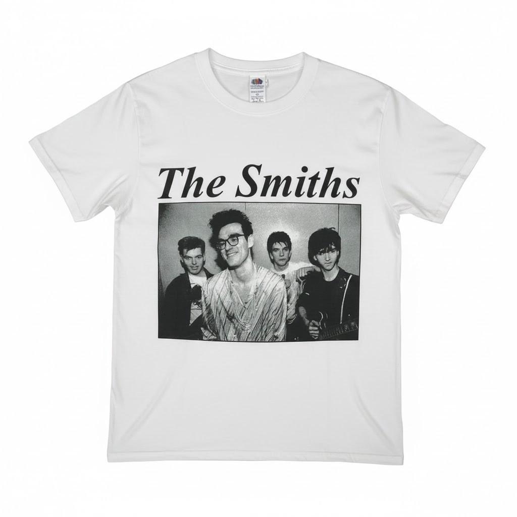 The Smiths Group Photo White T-Shirt