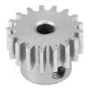 Стальная металлическая шестерня двигателя 17T 0.8 Модуль для HIMOTO E10MTL/E10MT/E10BP 1/10 RC Car (Серебряный)