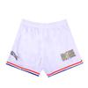 Баскетбольные шорты Li Ning CBA Collection, издание Лиги, сезон 24 25, мужские, стандартные, белые, команда Синьцзян, AAPU409-1