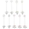 Heart Shape Wedding Supplies Paper Clamp Place Card Photos Clips Clamps Stand Table Numbers Holder