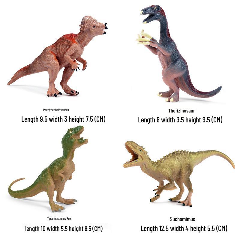 Dinosaur Model Set: T. Rex, Spinosaurus, Mosasaurus, Stegosaurus, Triceratops Cognitive Toys