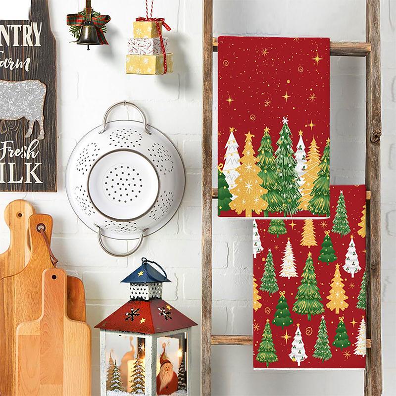 Рождество Рождественская Атмосфера Рождественские Украшения Микрофибра Принадлежности для Ванной Ручные Полотенца Носовой Платок 40x60см