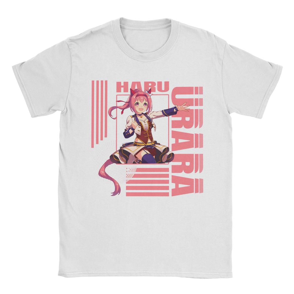 Haru urara 4 Unisexs T Shirts Hipster Tee Shirt Short Sleeve O Neck TShirts Cotton Plus Size Clothing