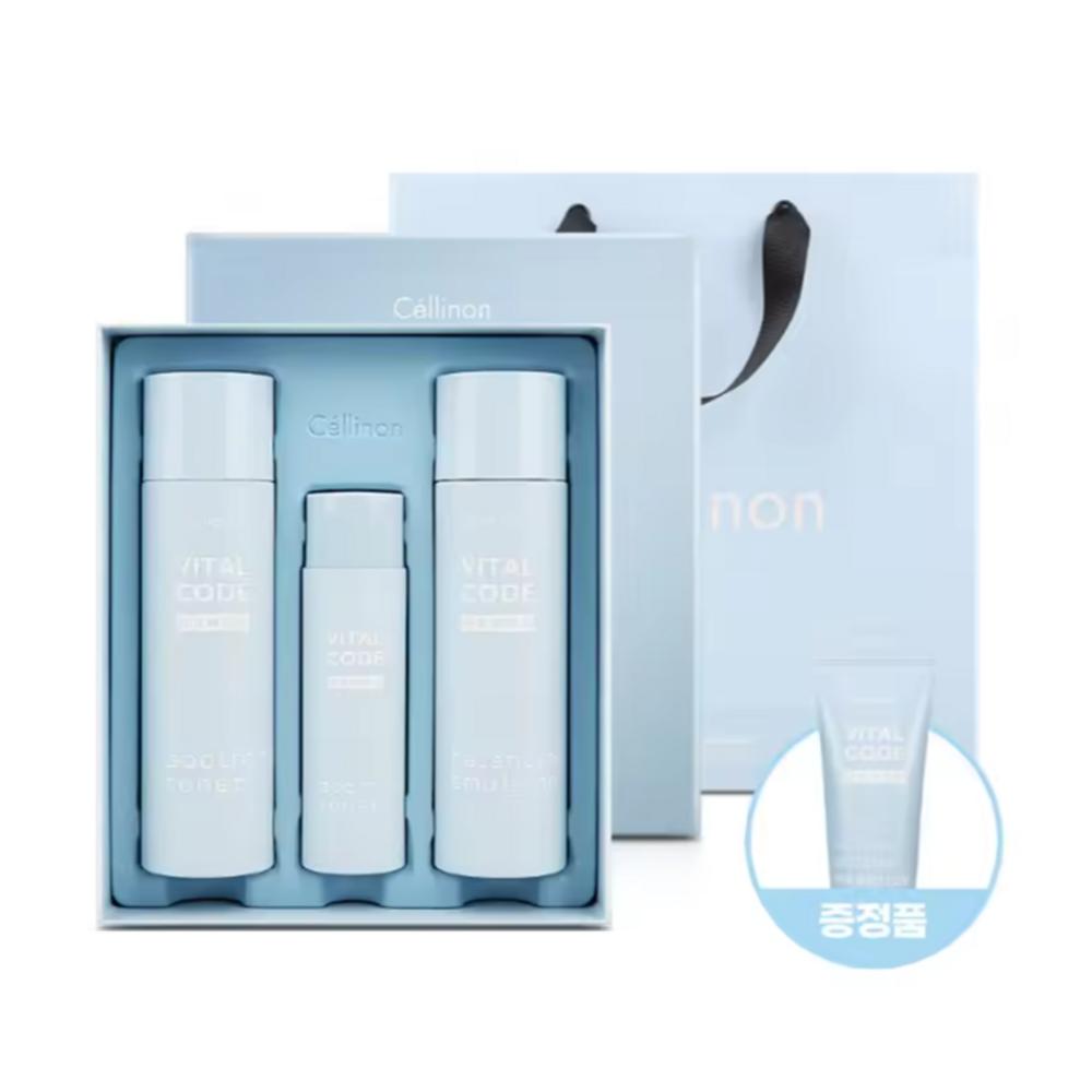 Celltrion Cellion Vital Code Homme Skincare 2-piece Set + Additional Gift Whitening and Wrinkle Improvement Functionality