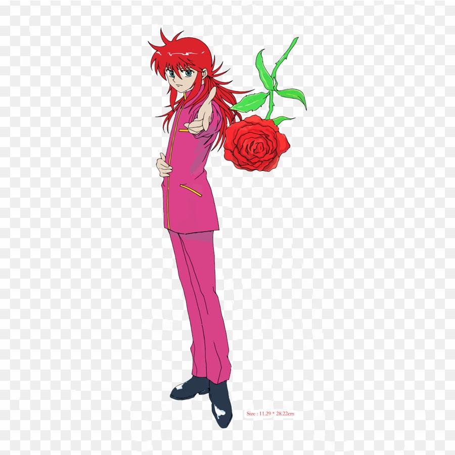 Kurama Yu Yu Hakusho Yusuke Urameshi Kurama Clipart Iron-on Transfers Vynil Heat Transfer Ironing Stickers T-shirt Thermal Patches For Clothing Decor