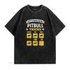 Stubborn Pitbull Tricks Funny s for Dog Owner Womens T Shirt Black XL vintage Washed Stylish Soft Stretched graphic Comfortable