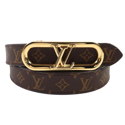Отличный ремень LOUIS VUITTON Реверсивный кожаный ремень My LV Chain с монограммой M0690 Б/У