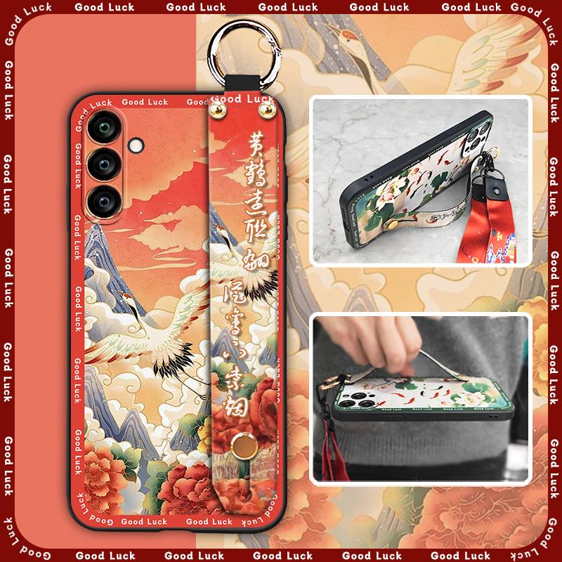 Kickstand Protective Phone Case For Samsung Galaxy A24/SM-A245F/A25 5G Phone Holder Wrist Strap Waterproof Anti-dust