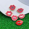Mouth Shaped Lapel Pin Handmade Jackets Bag Backpack Badge Accessory Clothing Accessories for Elegant Women and Girls