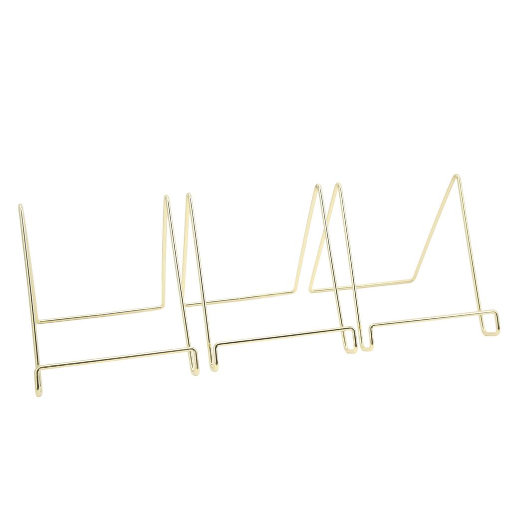 3 шт. Подставка для тарелок Многофункциональная Прочная Металлическая Устойчивая Широкое Применение Простой Дизайн Подставка для Книг для