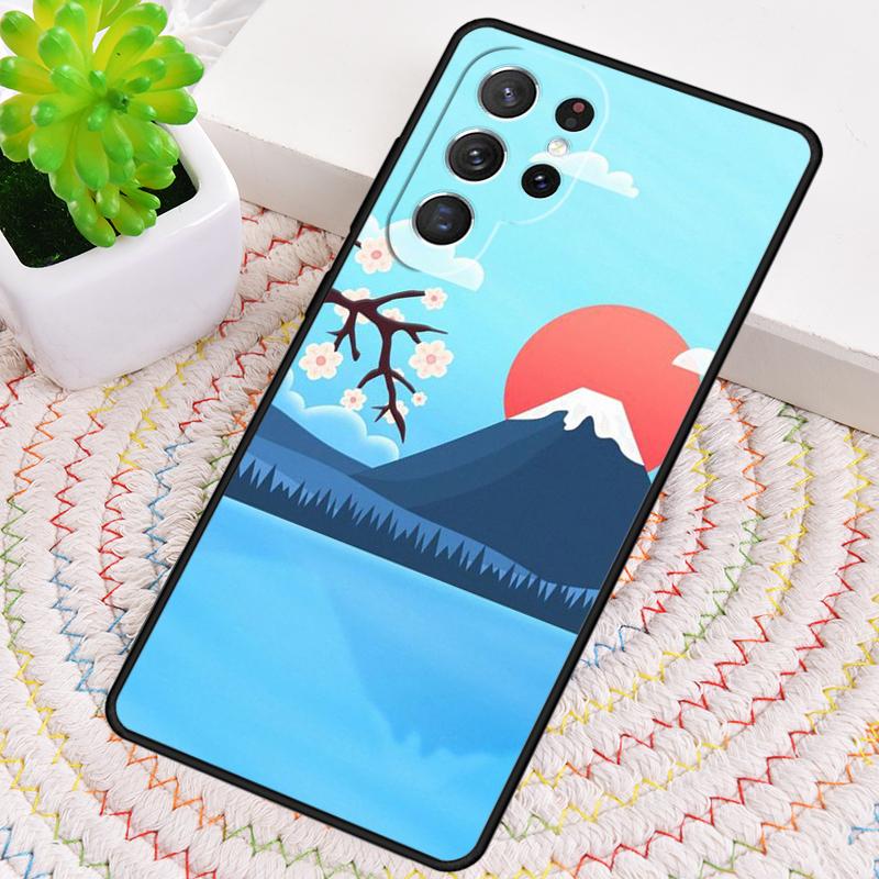 Силиконовый чехол для телефона с изображением горы Фудзи для Samsung Galaxy note 10 pro S26 S25 S24 S23 S22 S21 Plus S25Ultra Чехол