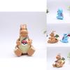 Adorable Pvc Plush Doll Featuring Sitting Charizard And Mini Gator Design
