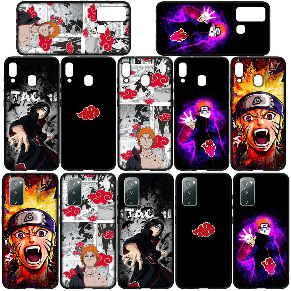 Чехол для Samsung Galaxy S25 S24 S23 iPhone 16 15 Xiaomi Redmi Note 14 13 12 16E 8 X 11 Pro Max XR OPPO Moto Huawei Akatsuki Pain Itachi Uchiha Naruto