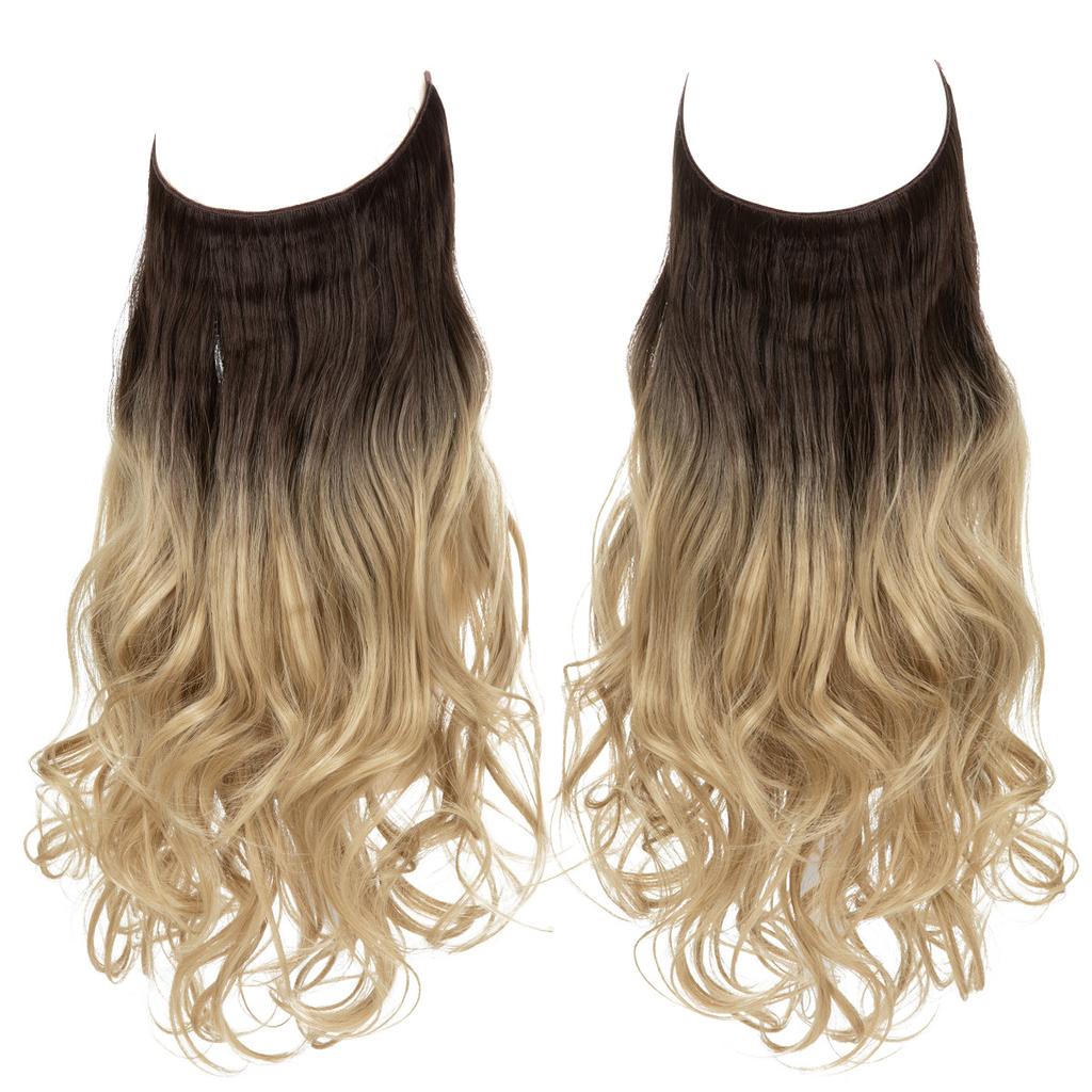 Wigs Have A Large Amount Of Hair, U-Shaped Hair Extensions, Women'S Fishing Line Wigs, Invisible Natural Long Curly Hair