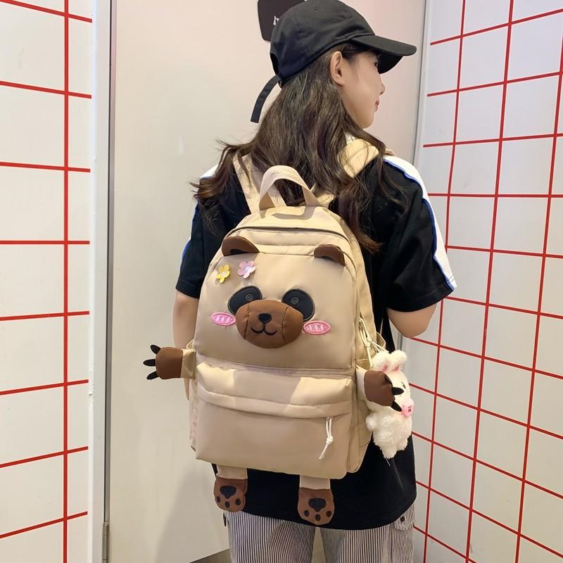 Рюкзак Panda, студенческий школьный женский студенческий стиль, легкий рюкзак большой емкости