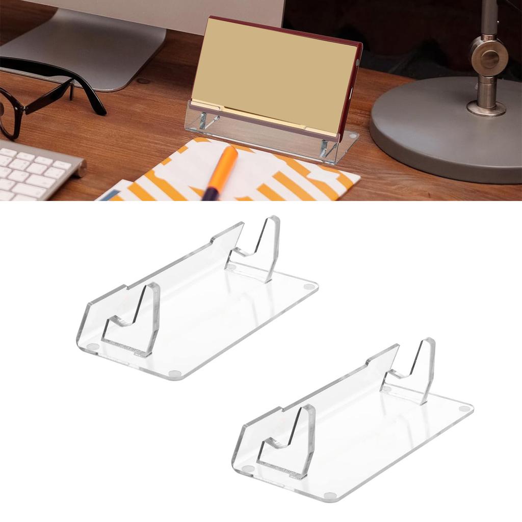 2pcs Acrylic Organizers for Video Game Consoles and Accessories Easy Assembly Display Bracket Modern Gaming Accessory