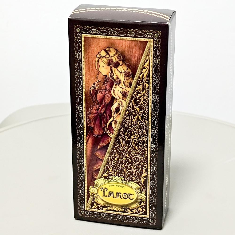 Low Scare Tarot 12*5.5cm 78 Pcs Cards Secretly Add The Language of Flowers Japanese Anime Style Cartoon Tarot Cards