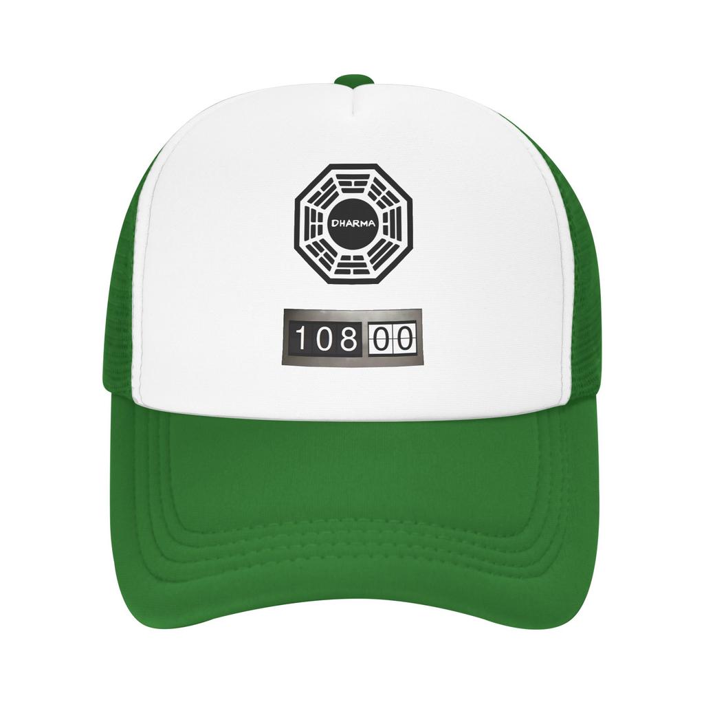 Dharma Initiative logo with The Swan Countdown Sports And Fitness Baseball cap Fine WorkUnisexship Couple Baseball Cap