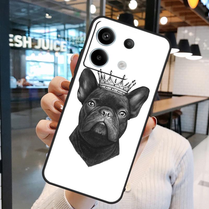 Чехол с французским бульдогом для Xiaomi Redmi Note 14 Pro 10 11 12 13 15 Pro Plus Redmi 15C 14C 10C 12C 13C 15
