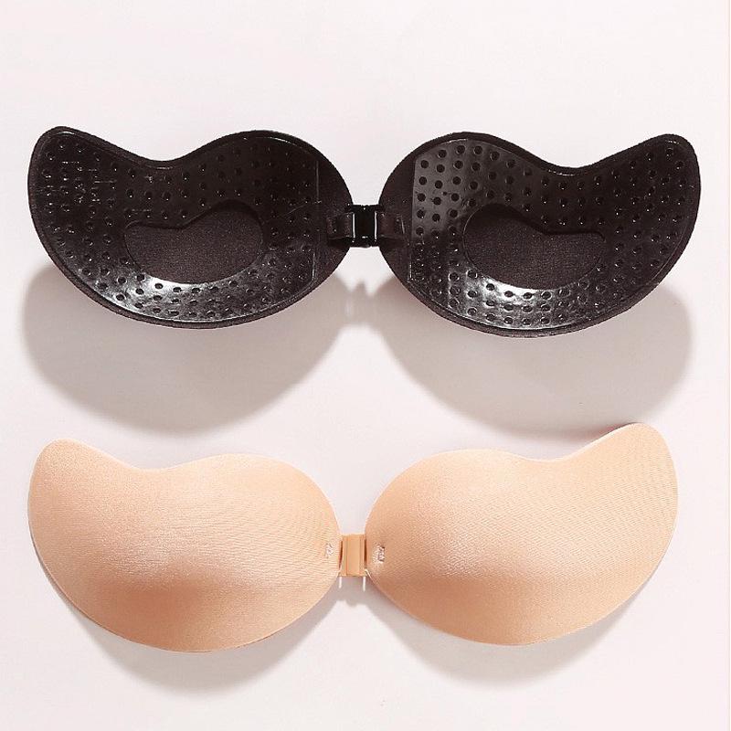 Mango Silicone Wire-Free Strapless Invisible Bra with Nipple Covers for Wedding Dress