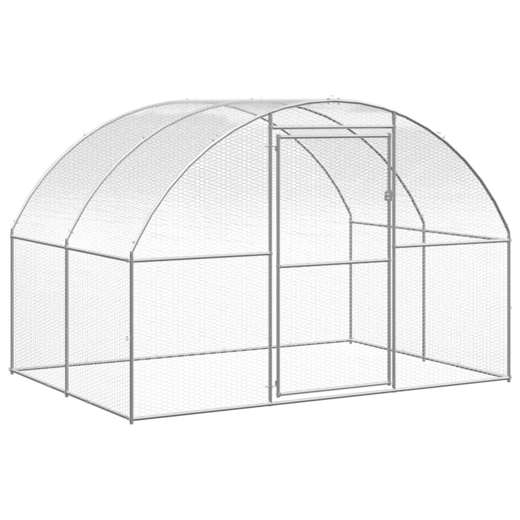 Vidaxl Klatka Zewnętrzna Dla Kurcząt, 3X16X2 M, Stal Galwanizowana
