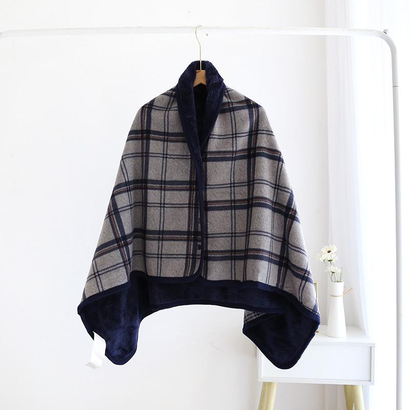 Multi-Purpose Moisture-Absorbing Heat-Generating Flannel Blanket: Cozy Fleece Shawl & Warm Nap Blanket