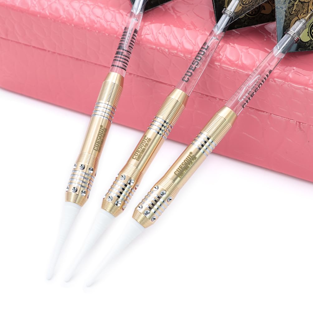 CUESOUL Black Scorpion Deluxe Soft Tip Darts Set, 16g B2304