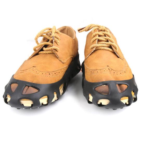 Crampons Ice Traction Cleat 30 Spikes Snow Walking Cleats Anti-Slip Boot Spikes Shoe