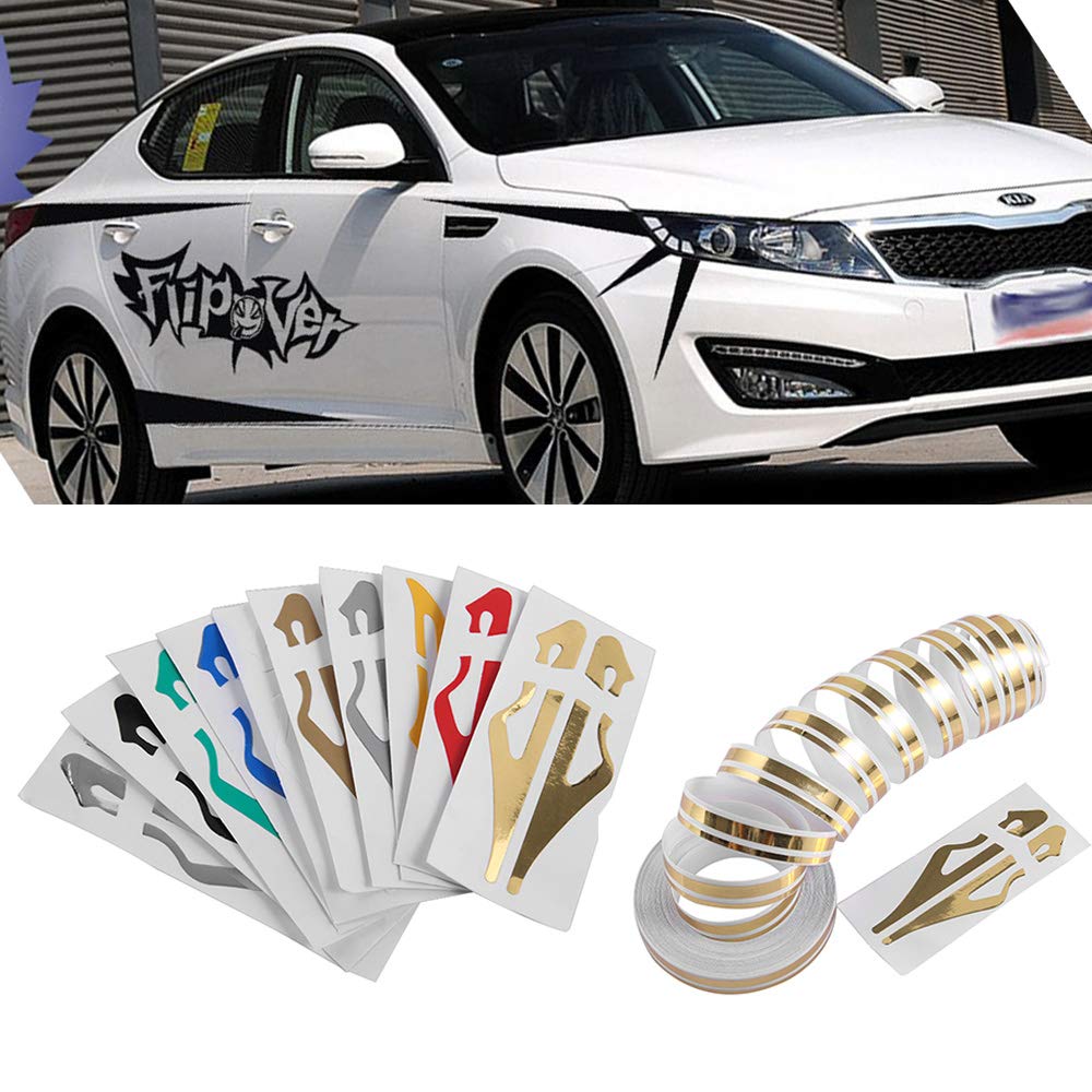 12 мм полосатая лента-наклейка в полоску виниловая наклейка на автомобиль Steamline белая золотая серебряная двойная линия аксессуары для стайлинга мотоциклов и автомобилей - серый